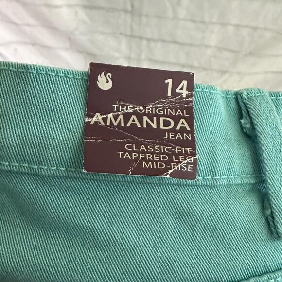 Gloria Vanderbilt Teal Ultra Stretch Pants, Size 14, NWT - Picture 6 of 6